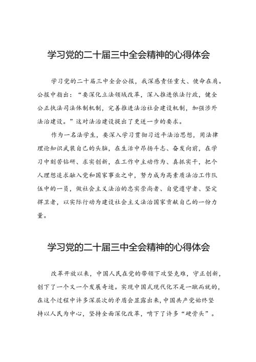 学习二十三中全会精神的心得体会优秀范文二十六篇.docx