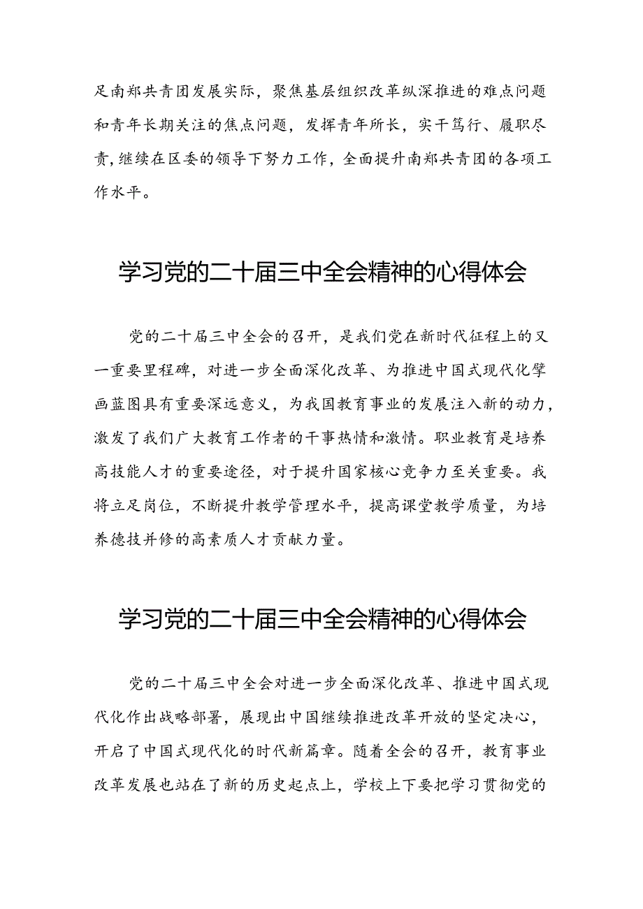 2024年党的二十三中全会精神学习体会范本三十篇.docx_第2页