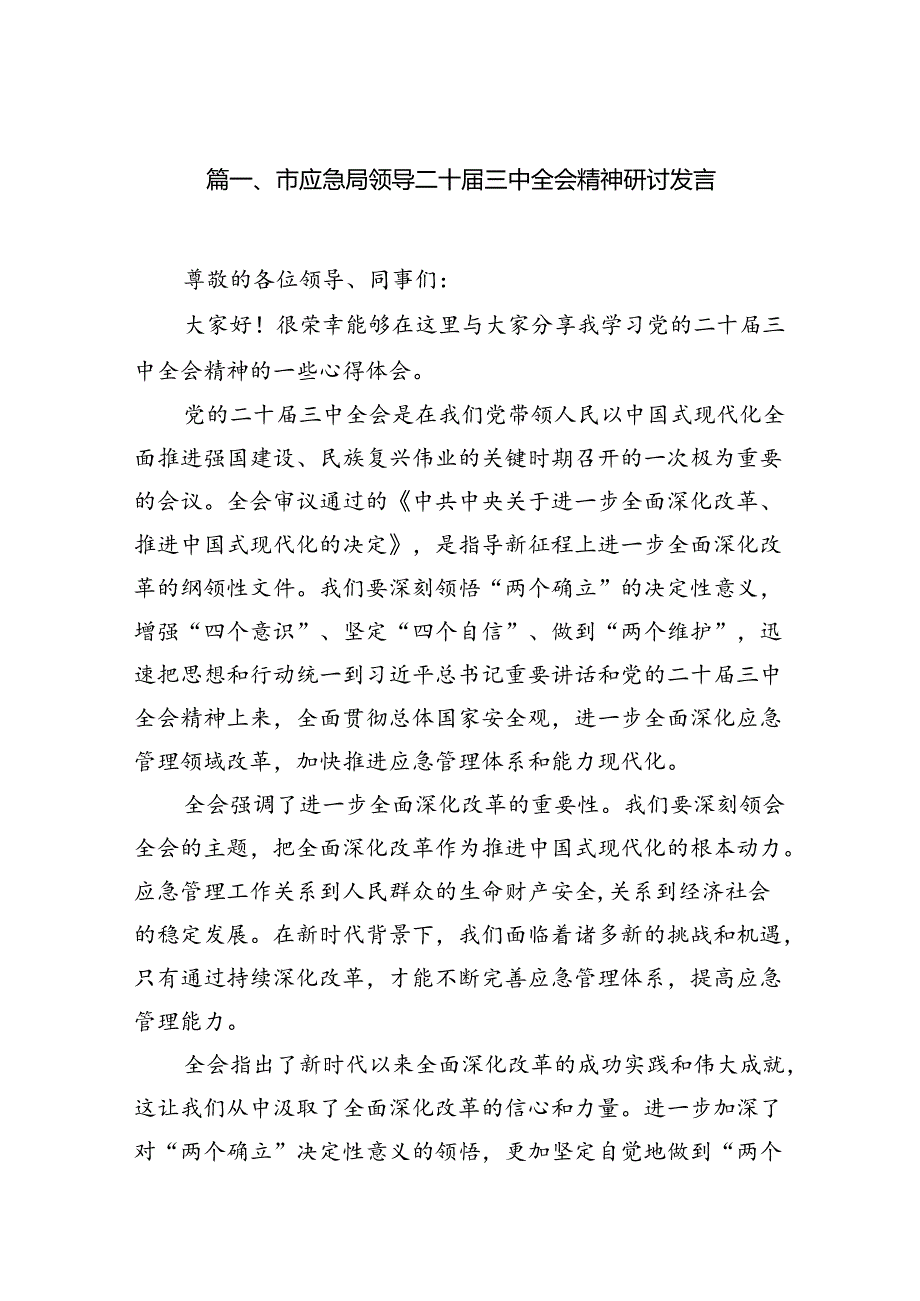 市应急局领导二十三中全会精神研讨发言（共7篇）.docx_第2页