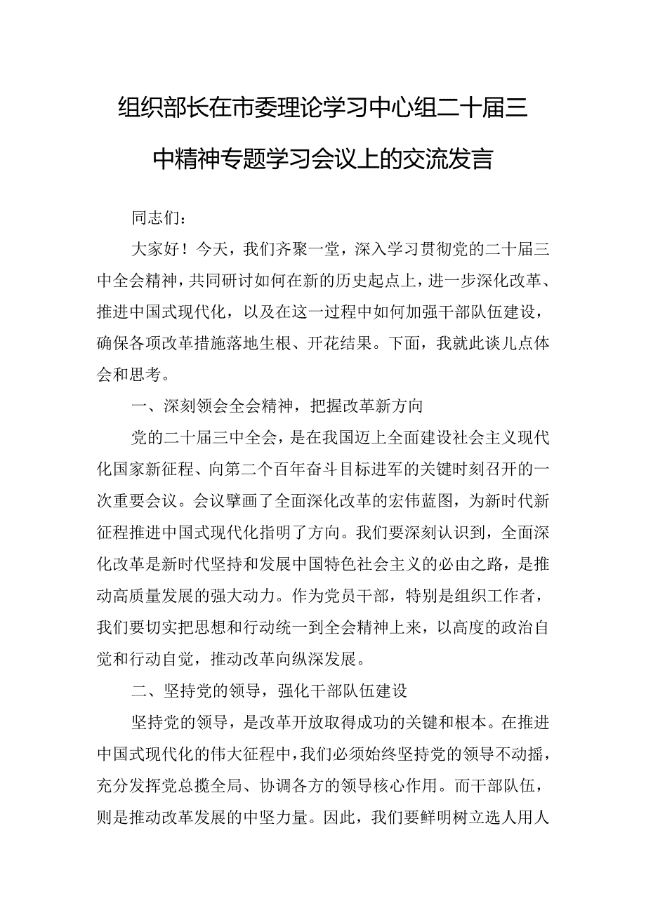 2024年党的二十三中全会精神领导小组会议的讲话提纲.docx_第2页