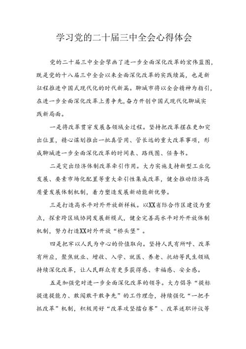 2024年学习学习党的二十三中全会个人心得感悟 （7份）.docx