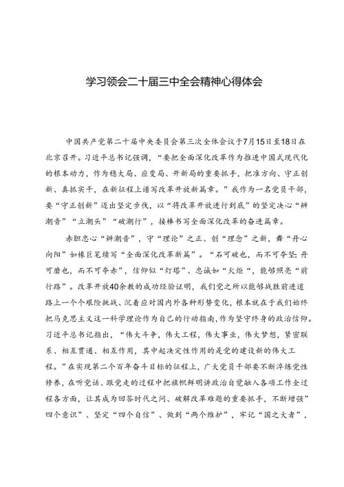 学习领会二十三中全会精神心得体会5篇.docx
