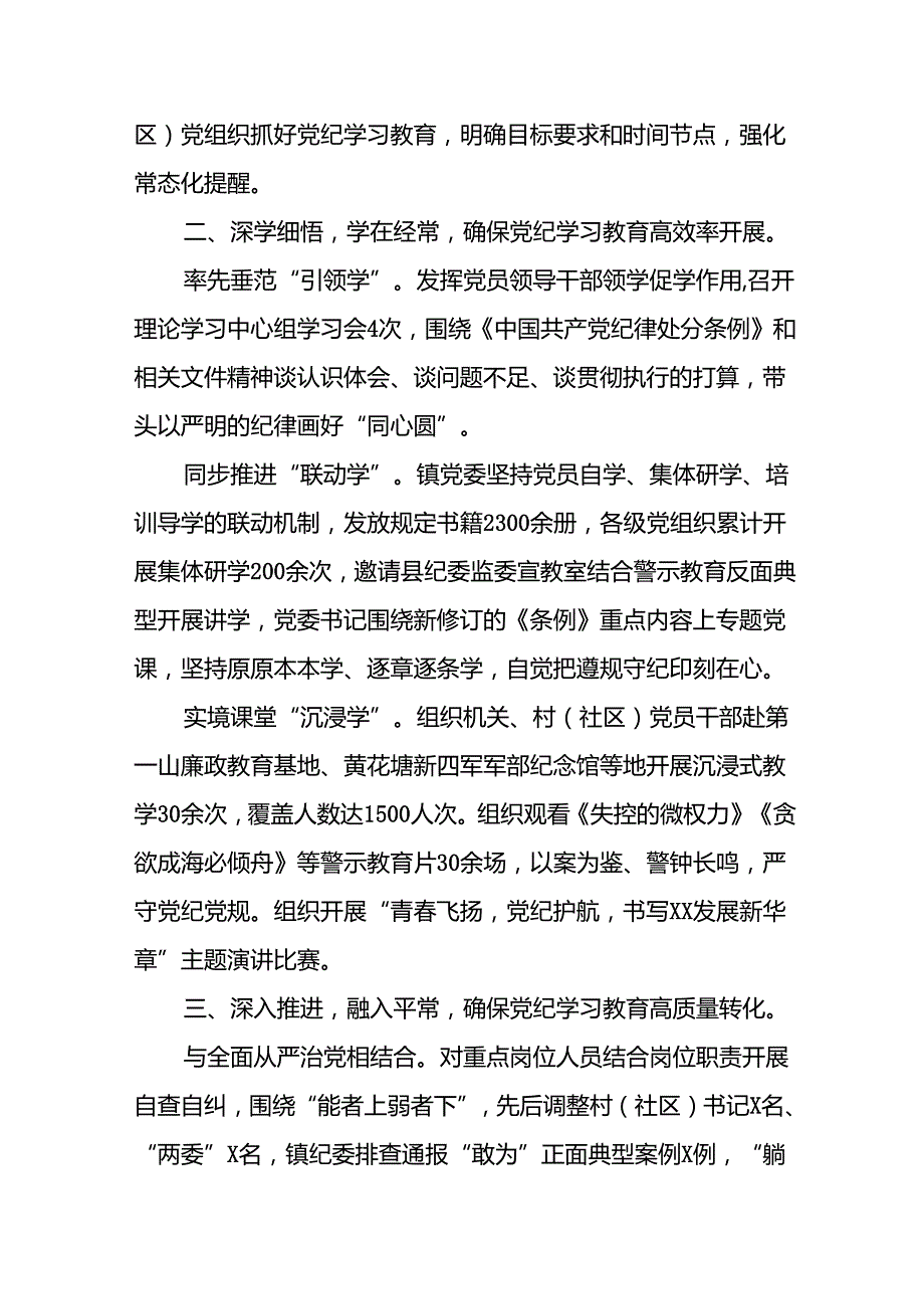 党纪学习教育工作情况报告精选模板6篇.docx_第2页