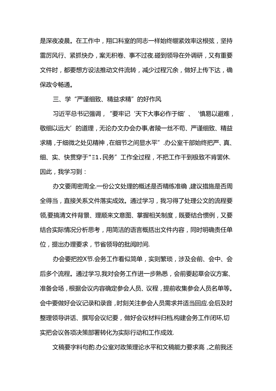 在市政府办公室顶岗锻炼的心得体会.docx_第3页