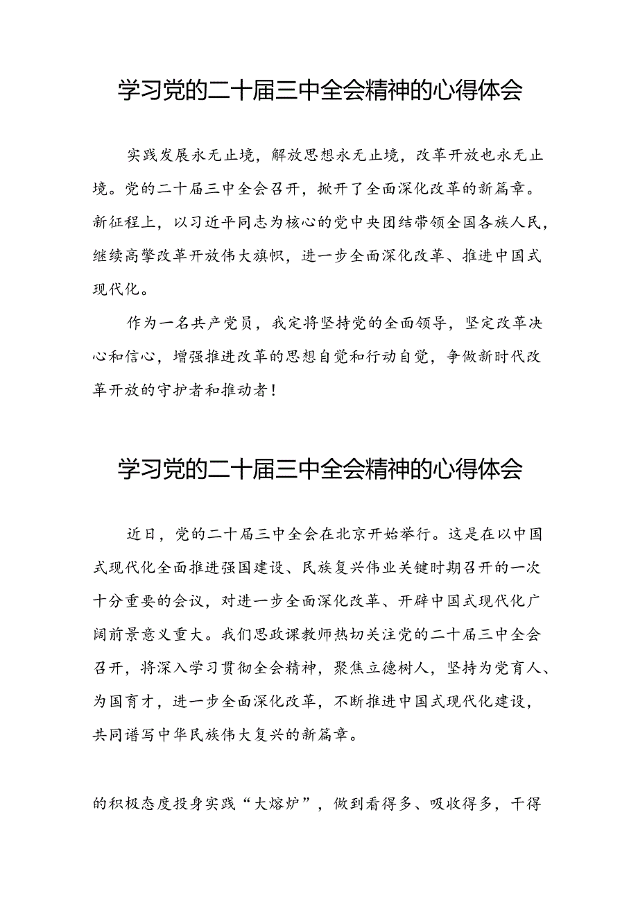 关于二十三中全会精神的心得体会合辑.docx_第3页