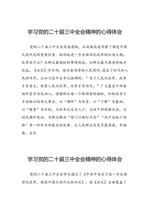 党员学习贯彻党的二十三中全会精神心得感悟范本28篇.docx