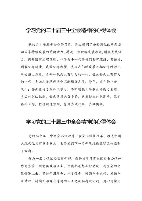 党的二十三中全会精神的学习感悟样本42篇.docx