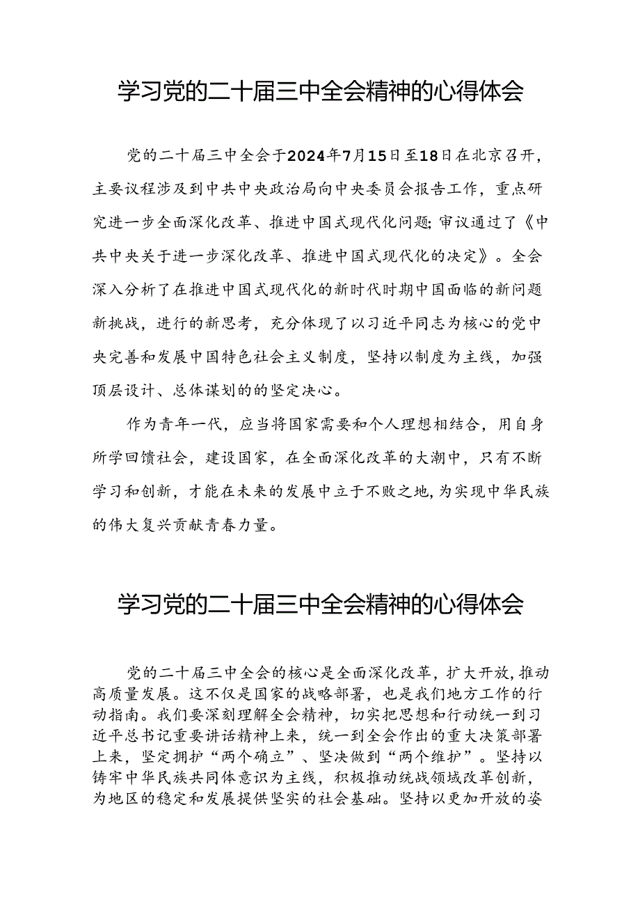2024年二十三中全会精神学习体会范本三十篇.docx_第3页