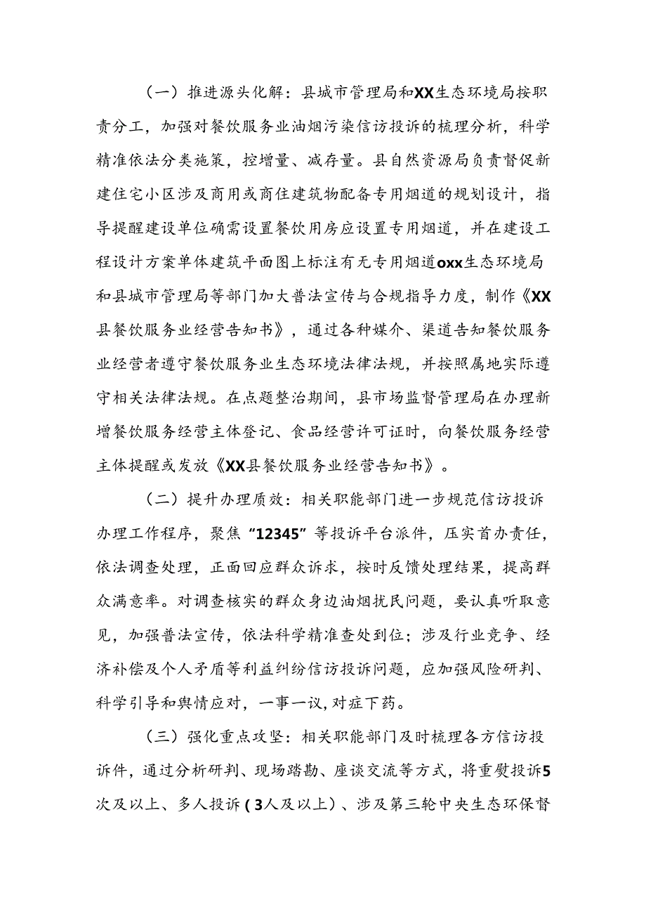 XX县“整治城市餐饮油烟污染扰民问题 改善城市人居环境”工作方案.docx_第2页