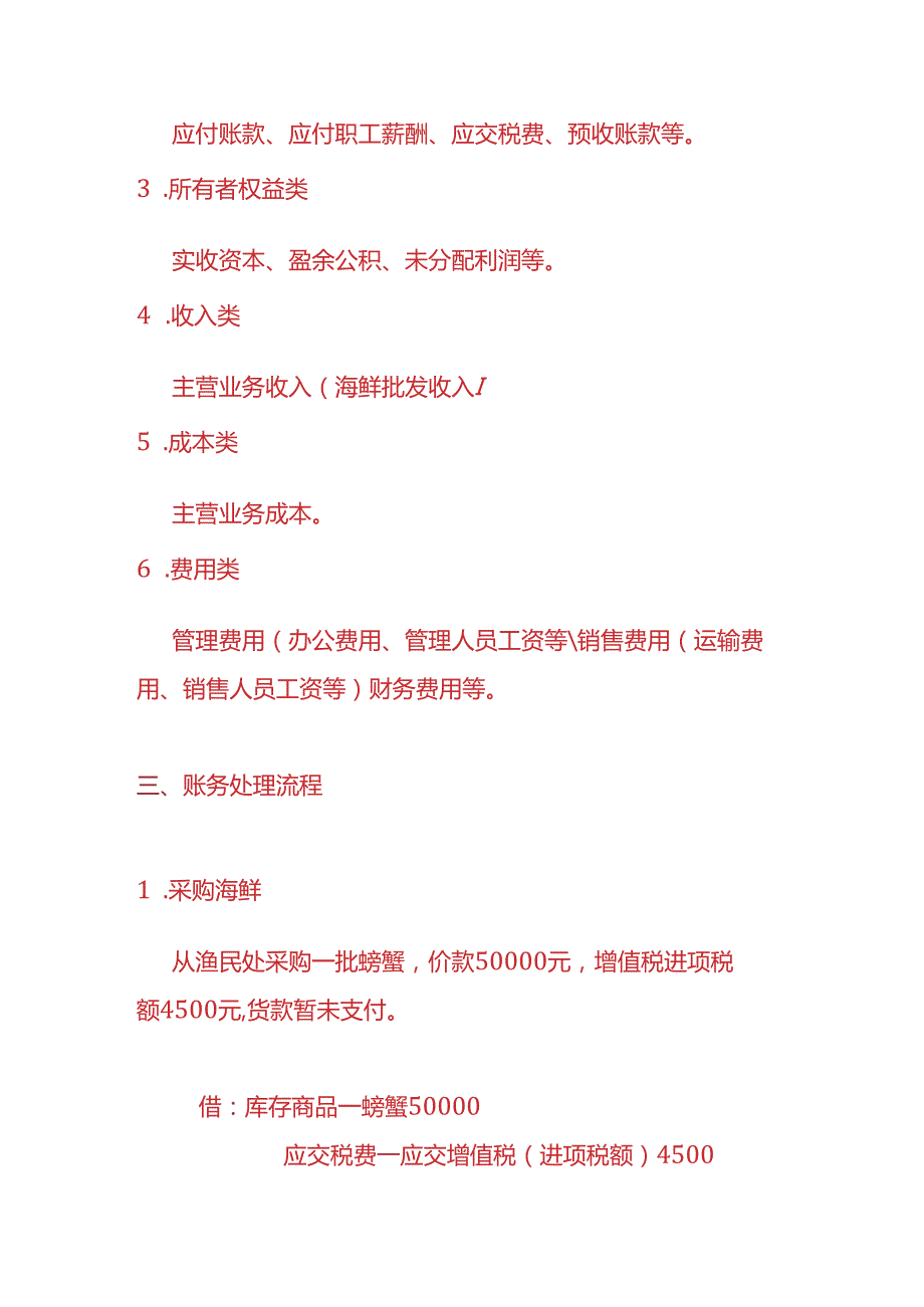 做账实操海鲜批发企业的账务处理实例.docx_第2页
