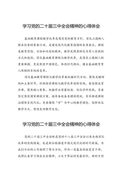 关于二十三中全会精神学习体会样本.docx