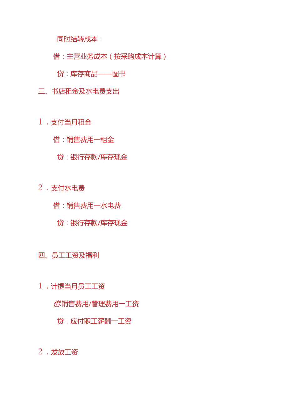 做账实操书店的账务处理实例.docx_第3页