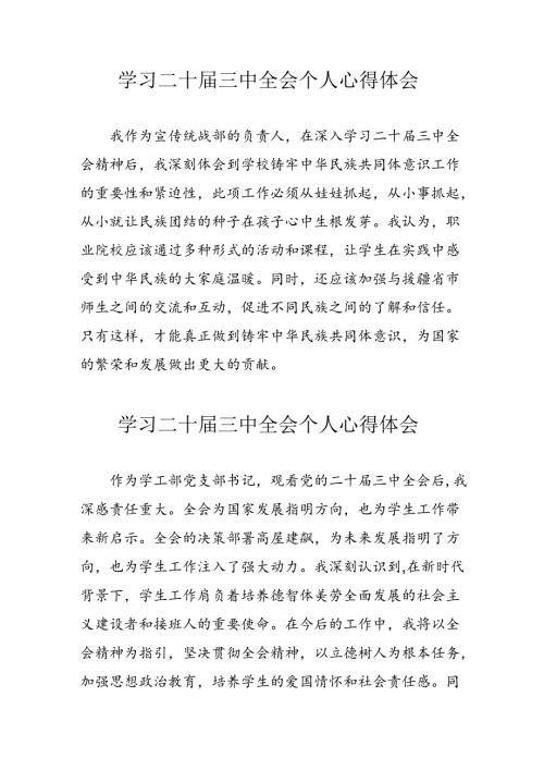 2024年学习《二十三中全会》个人心得体会.docx