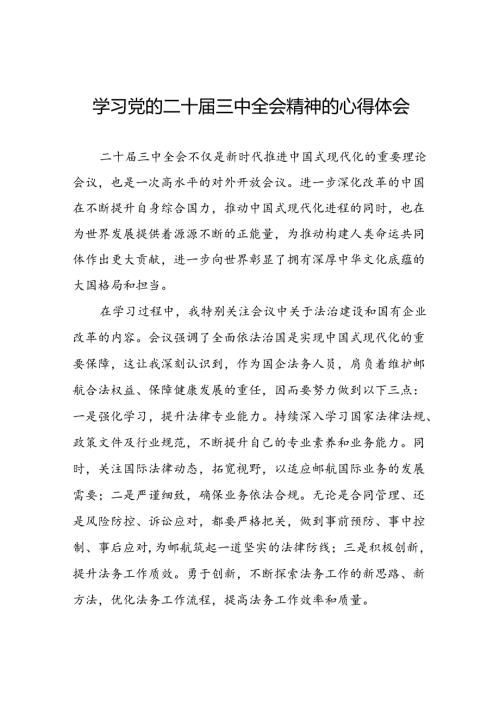 2024基层干部学习贯彻党的二十三中全会心得感悟13篇.docx
