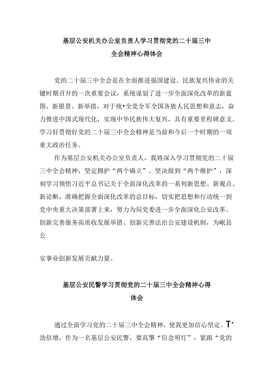 刑侦大队大队长学习贯彻党的二十三中全会精神心得体会8篇（最新版）.docx_第3页