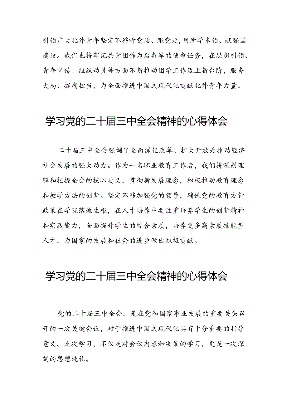2024年学习党的二十三中全会精神的心得体会精选模板二十七篇.docx_第3页