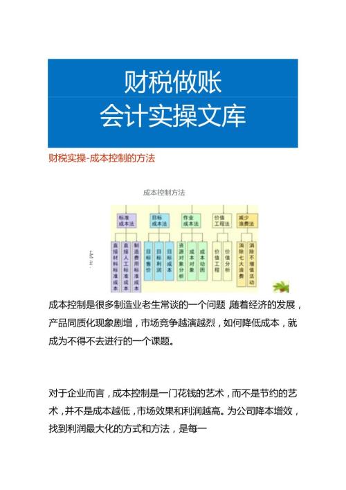 企业管理成本控制的方法.docx
