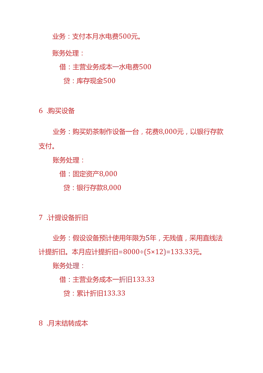 做账实操奶茶店会计账务处理的实例.docx_第3页