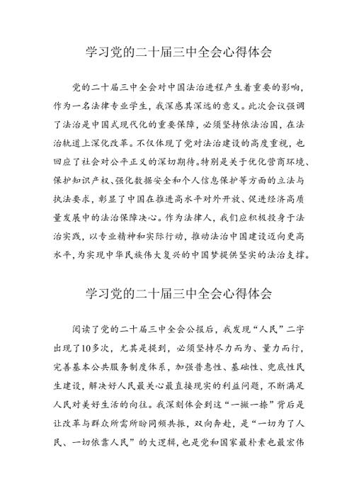 学习2024年党的二十三中全会心得体会 （11份）65.docx