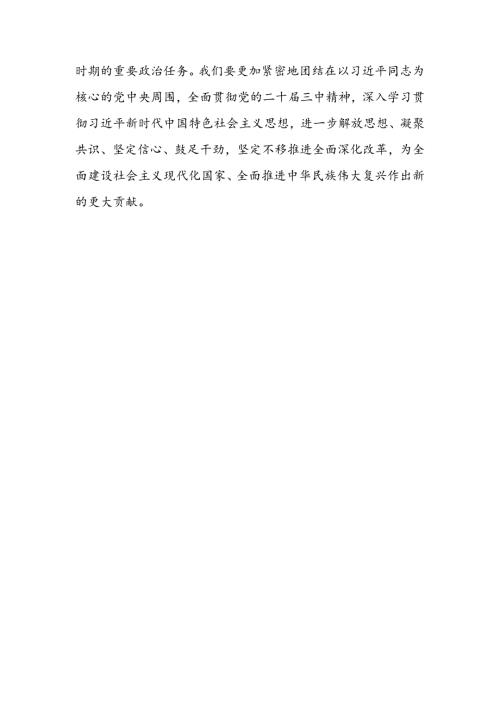 十八篇党委书记学习贯彻党的二十三中全会精神心得感悟研讨发言.docx