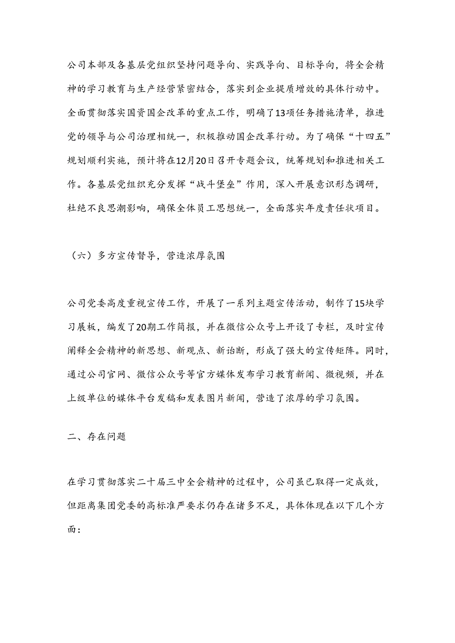 学习贯彻落实二十三中全会精神工作情况汇报.docx_第3页