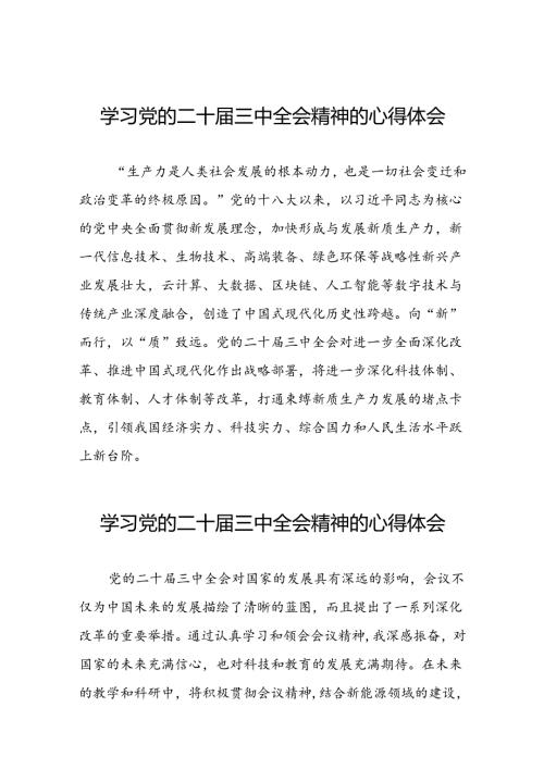 关于二十三中全会精神的心得体会模板.docx