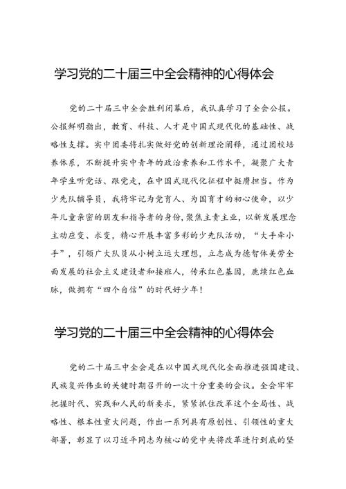 2024年党的二十三中全会精神学习感悟优秀范文28篇.docx