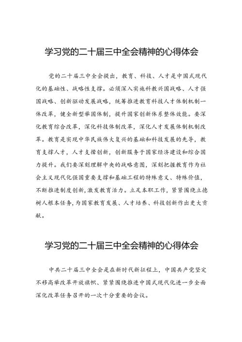 2024年党的二十三中全会精神学习感悟合集39篇.docx