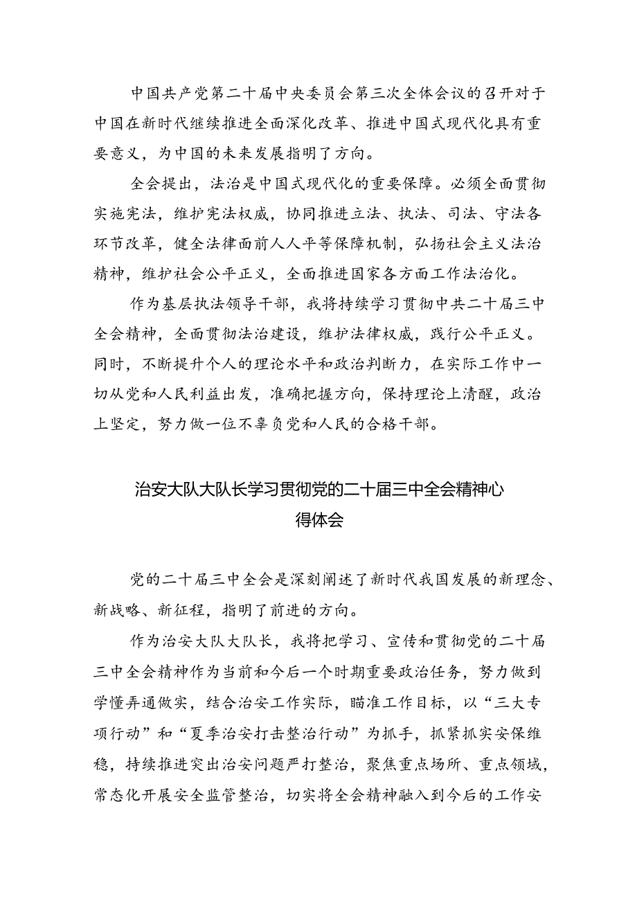 执行干警学习二十三中全会精神研讨交流发言8篇（精选）.docx_第3页