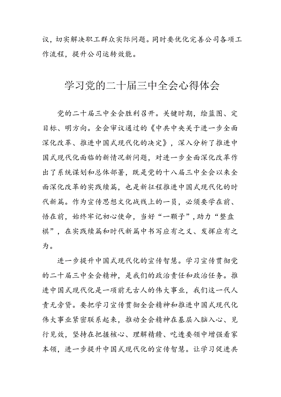 学习2024年学习党的二十三中全会个人心得感悟 （汇编3份）.docx_第3页