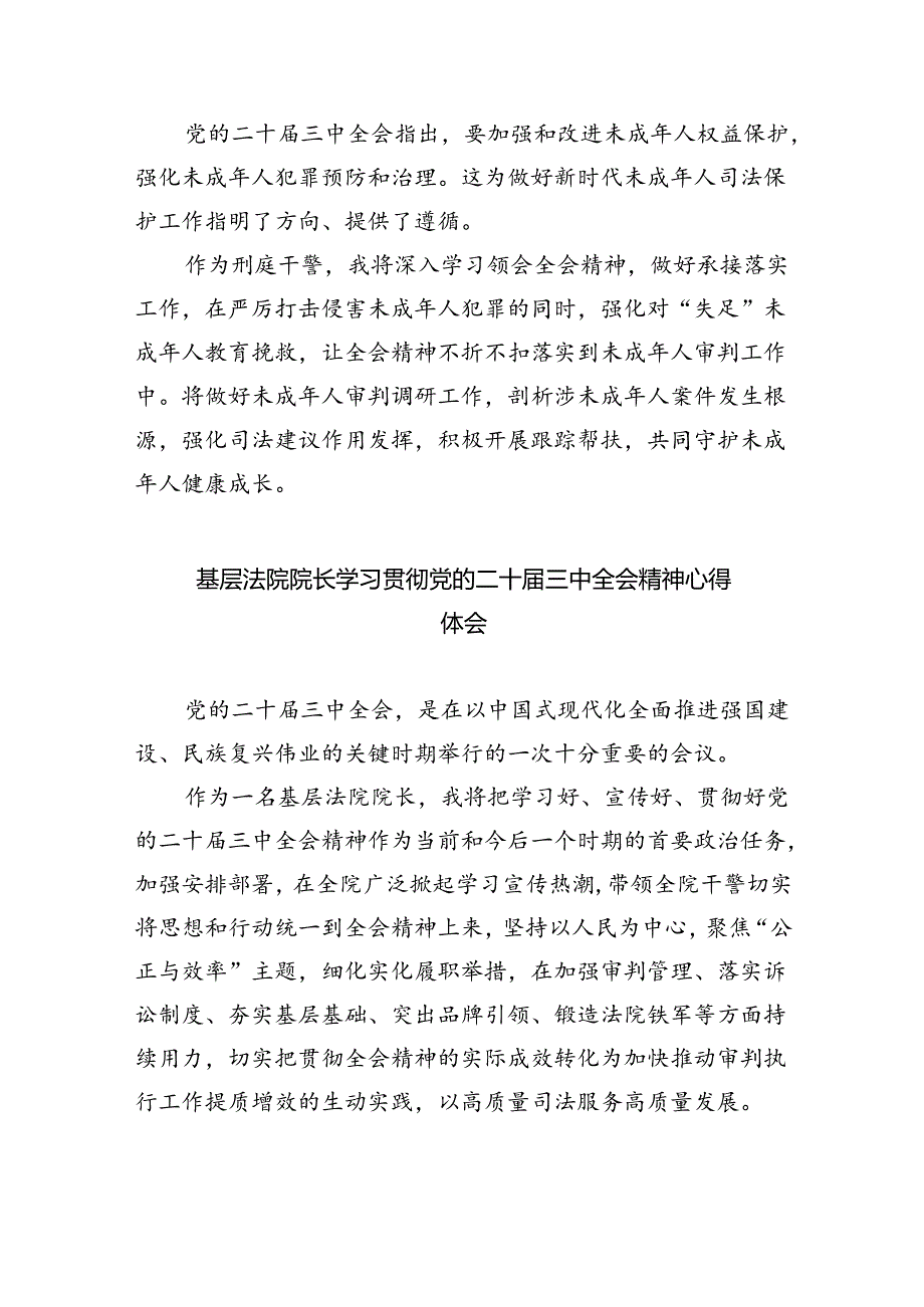法院党组书记、院长学习贯彻党的二十三中全会精神心得体会8篇（最新版）.docx_第2页