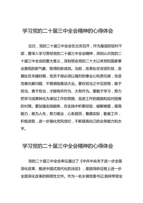 学习2024年党的二十三中全会精神的心得感悟16篇.docx