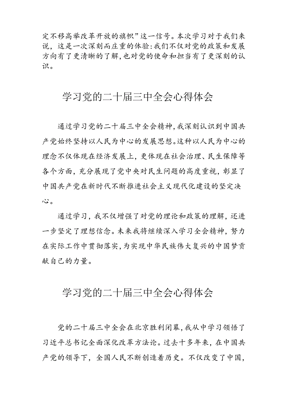 学习2024年党的二十三中全会心得体会 （11份）93.docx_第3页