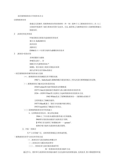 园林植物快速繁殖技术知识要点.docx