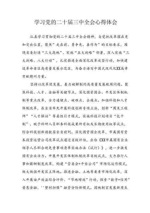 学习2024年学习党的二十三中全会个人心得感悟 （3份）75(1).docx