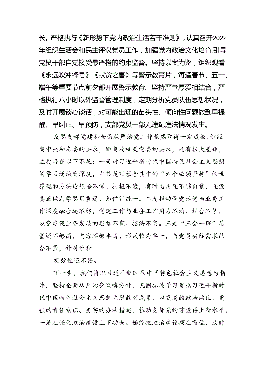 2024年全面从严治党主体责任情况报告和全面从严治党工作情况总结报告（共5篇）.docx_第3页