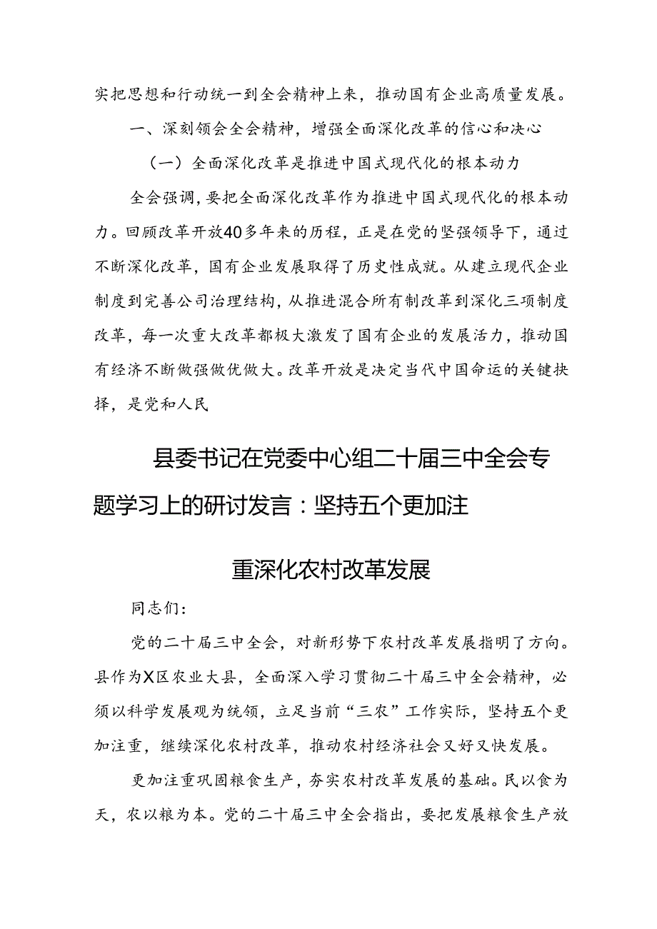 二十三中全会发言材料10篇.docx_第2页