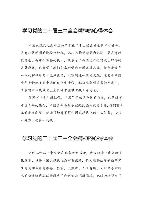 党员干部二十三中全会精神学习体会例文五十篇.docx