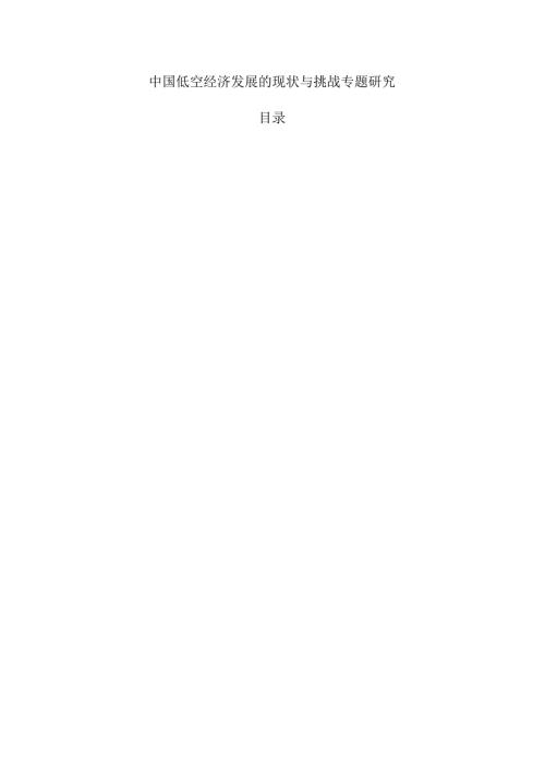 中国低空经济发展的现状与挑战专题研究.docx