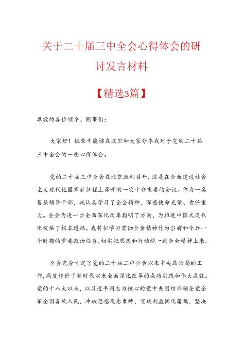关于二十三中全会心得体会的研讨发言材料.docx
