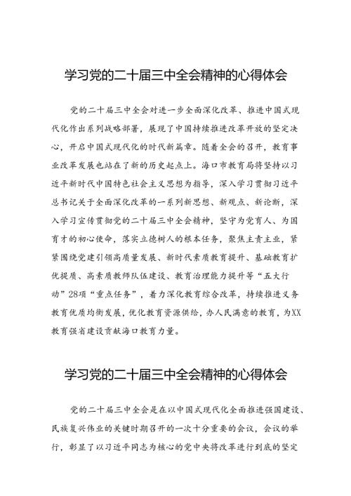学习领会党的二十三中全会精神心得体会范例39篇.docx