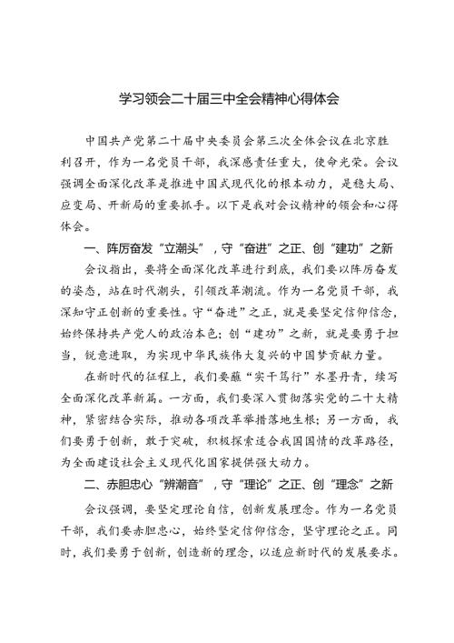 5篇 2024年学习领会二十三中全会精神心得体会.docx
