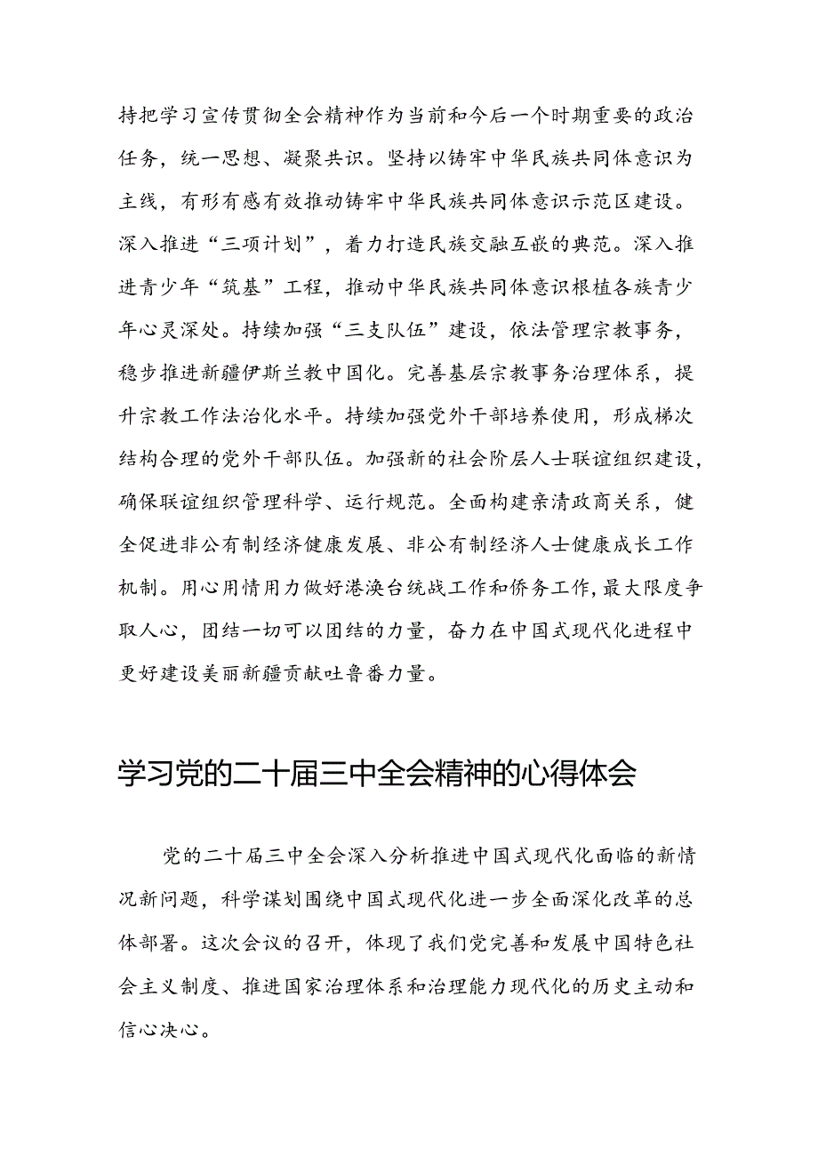 2024年学习党的二十三中全会精神的心得感悟汇编二十七篇.docx_第3页