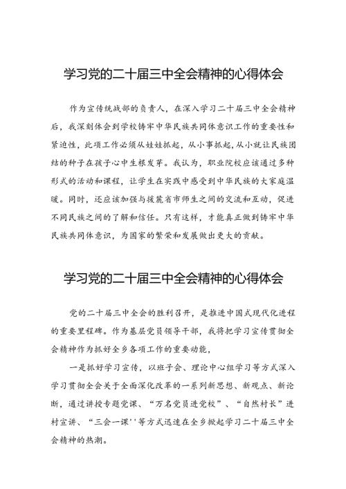 学习党的二十三中全会心得感悟二十六篇.docx