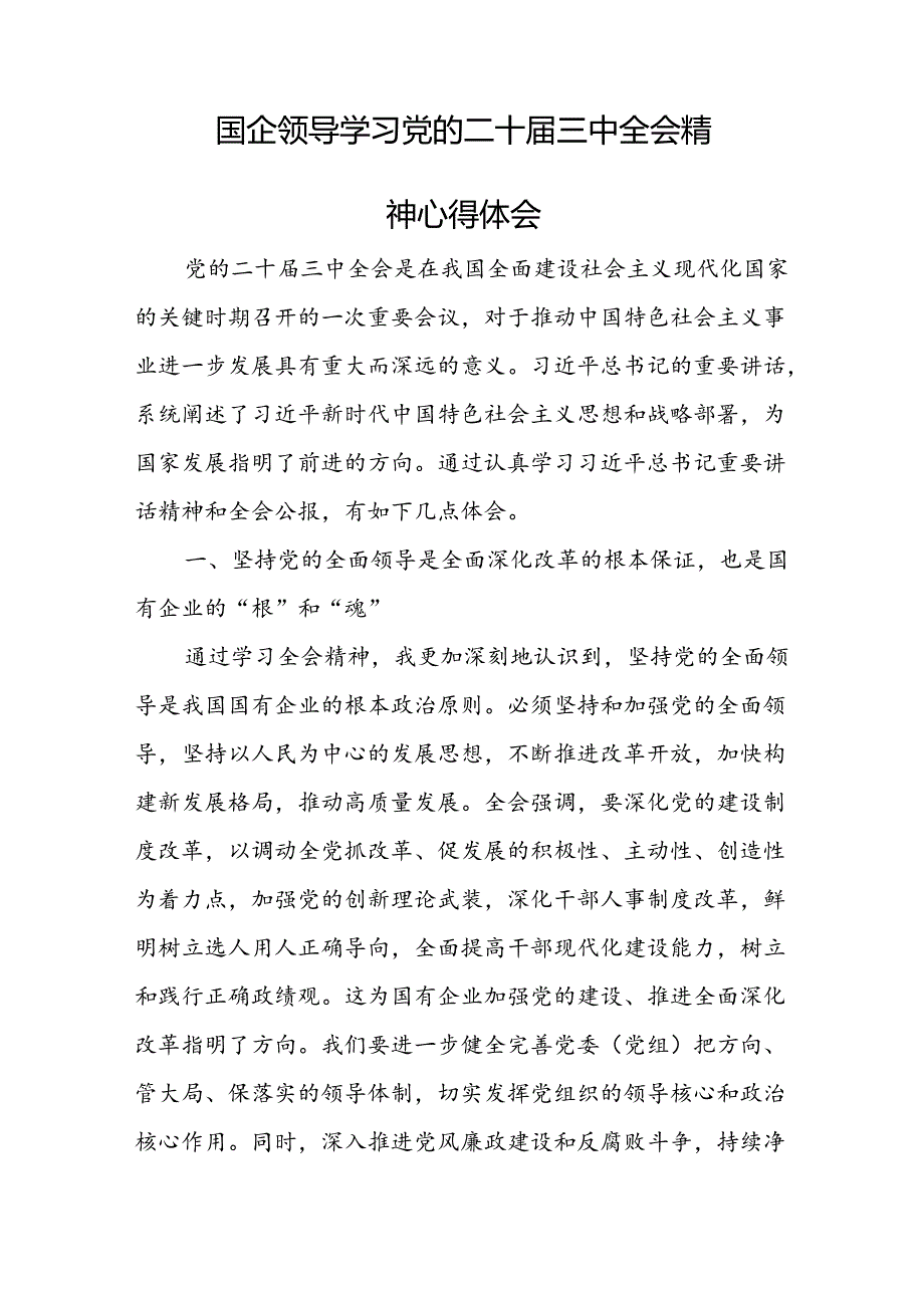 2024学习党的二十三中全会精神心得体会研讨发言【18篇】.docx_第2页