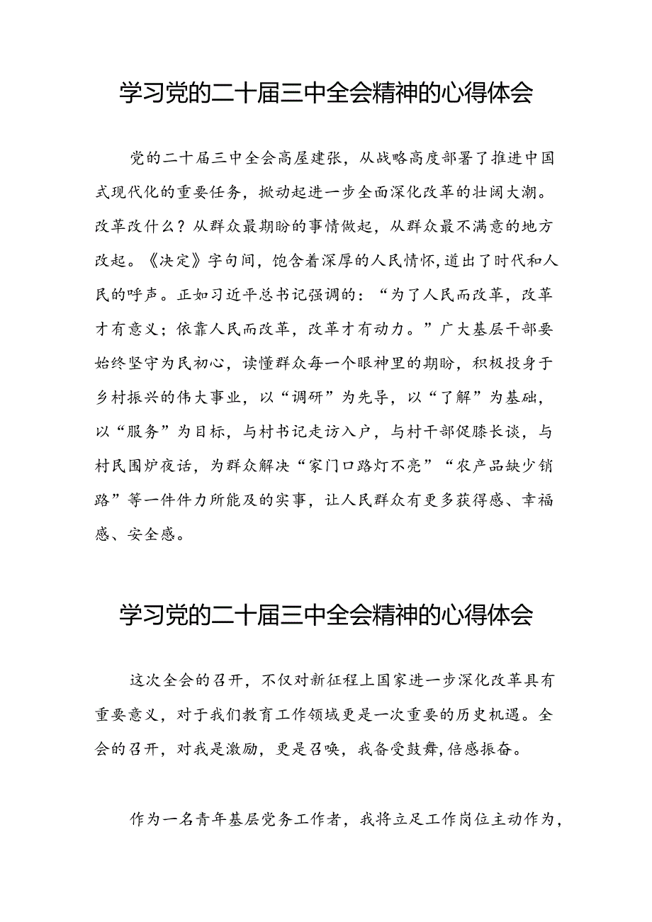 学习党的二十三中全会心得感悟交流体会二十六篇.docx_第3页