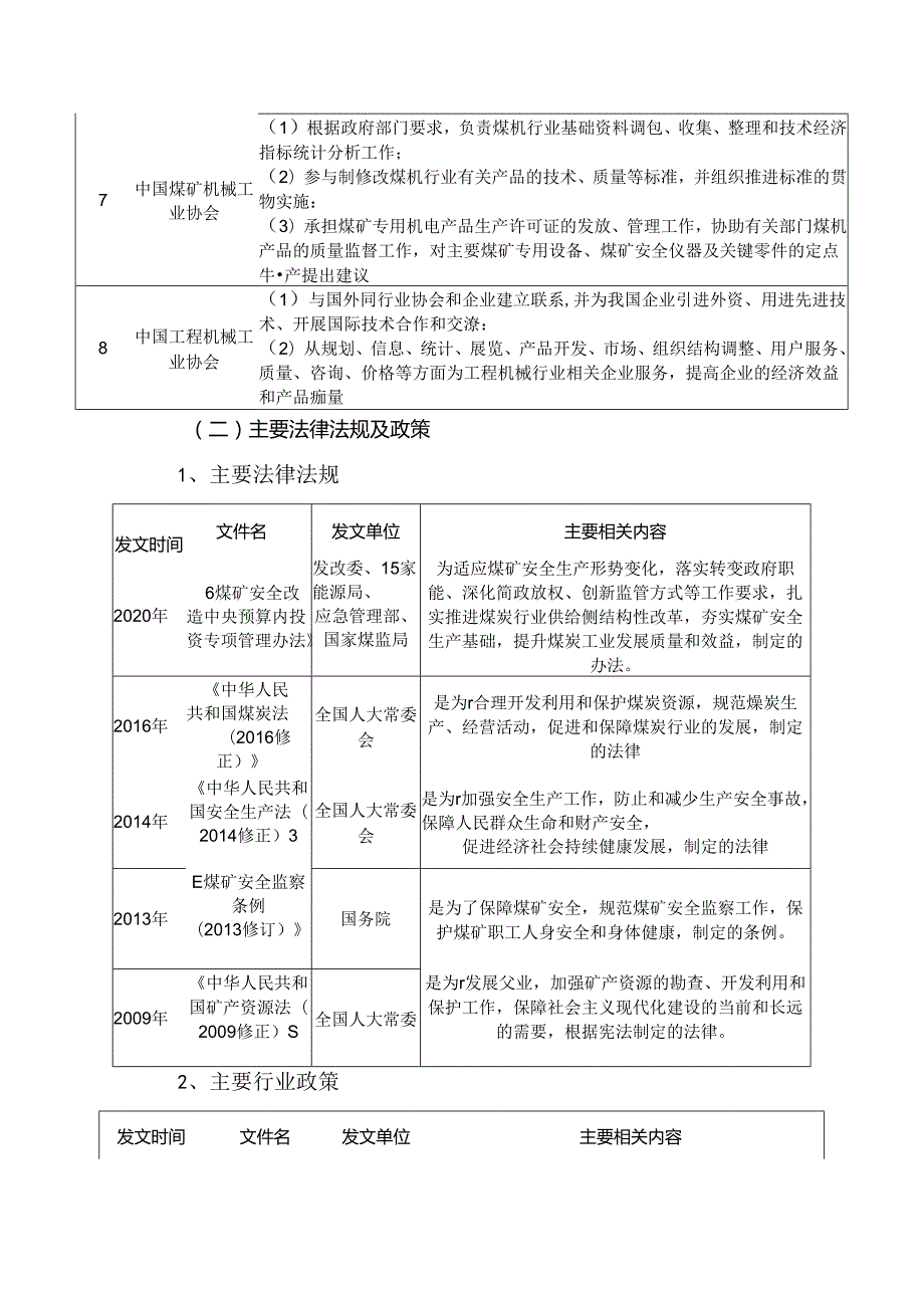 煤炭综采设备后市场行业分析报告：政策制度、发展现状、主要壁垒、竞争格局.docx_第3页