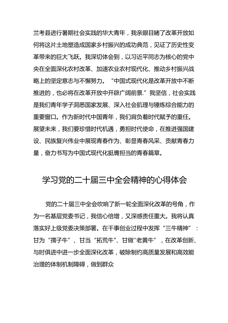 二十三中全会精神心得体会简短发言42篇.docx_第3页