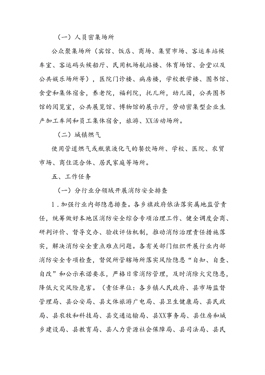 开展人员密集场所重大风险隐患排查整治及城镇燃气消防安全整治工作方案.docx_第3页