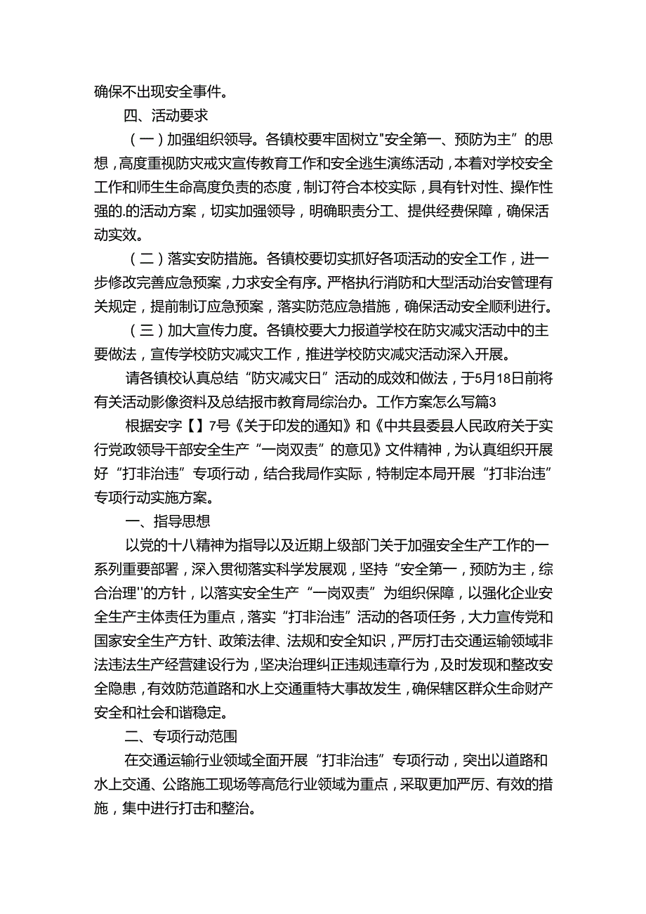 工作方案怎么写.docx_第3页